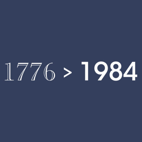 1776 > 1984 Graphic